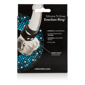 Silicone Tri-Snap Erection Ring - MyPleasure