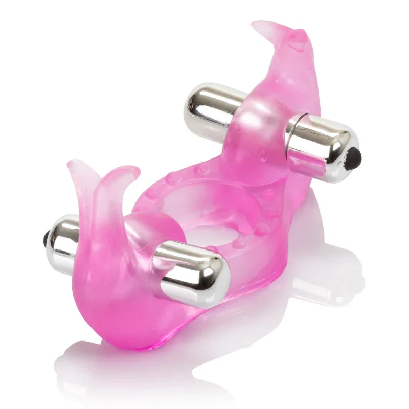 Silicone Triple Orgasm Erection Enhancer - Pink - MyPleasure