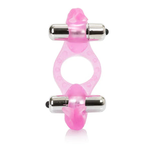 Silicone Triple Orgasm Erection Enhancer - Pink - MyPleasure