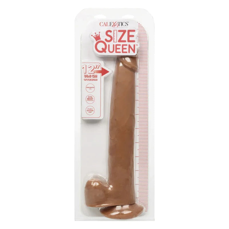 Size Queen 12 inch/30.5 Cm - Brown - MyPleasure