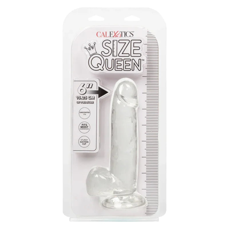 Size Queen 6 inch/15.25 Cm - Clear - MyPleasure