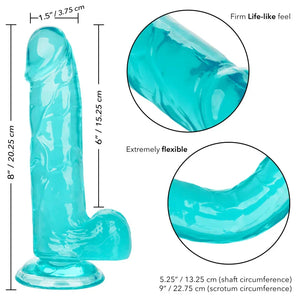 Size Queen 6 Inch - Blue - MyPleasure