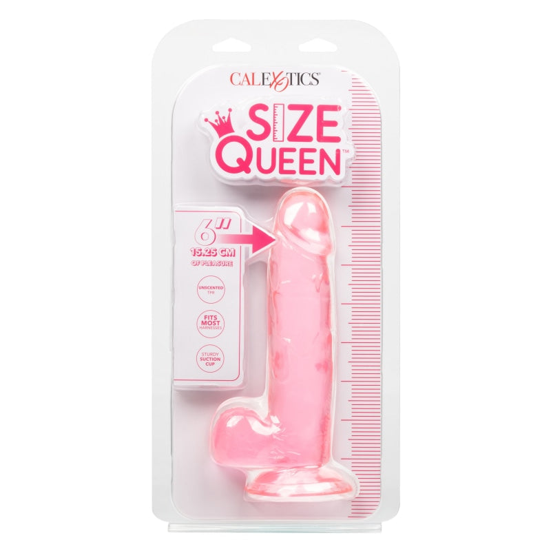 Size Queen 6 Inch - Pink - Dildos & Dongs