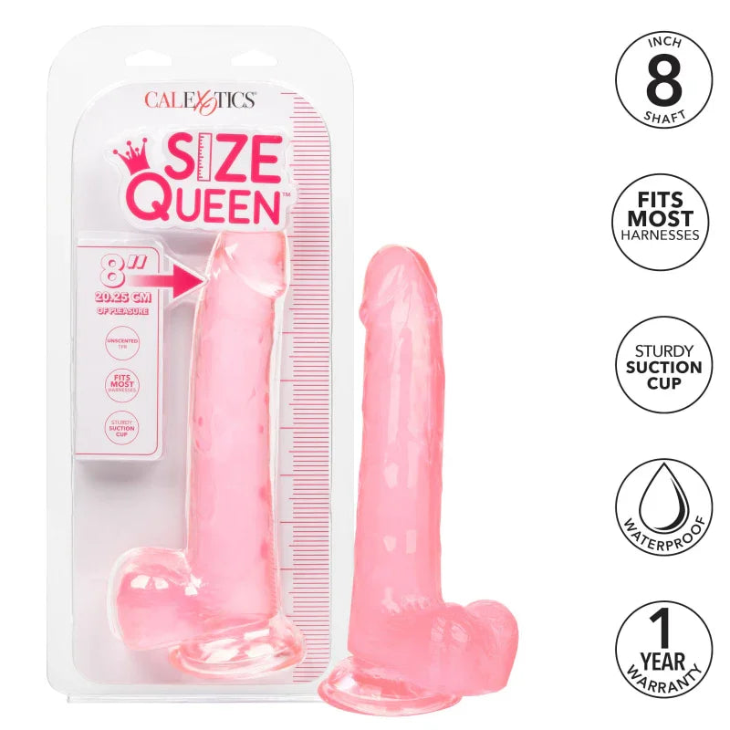 Size Queen 8 Inch - Pink - MyPleasure