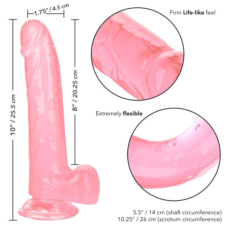 Size Queen 8 Inch - Pink - Dildos & Dongs