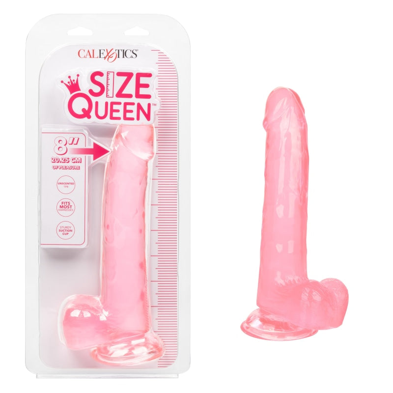 Size Queen 8 Inch - Pink - Dildos & Dongs