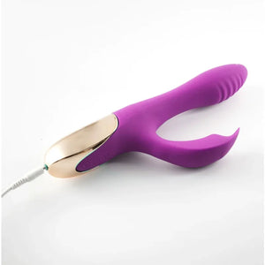 Skyler Silicone Bendable Rabbit - Purple - MyPleasure