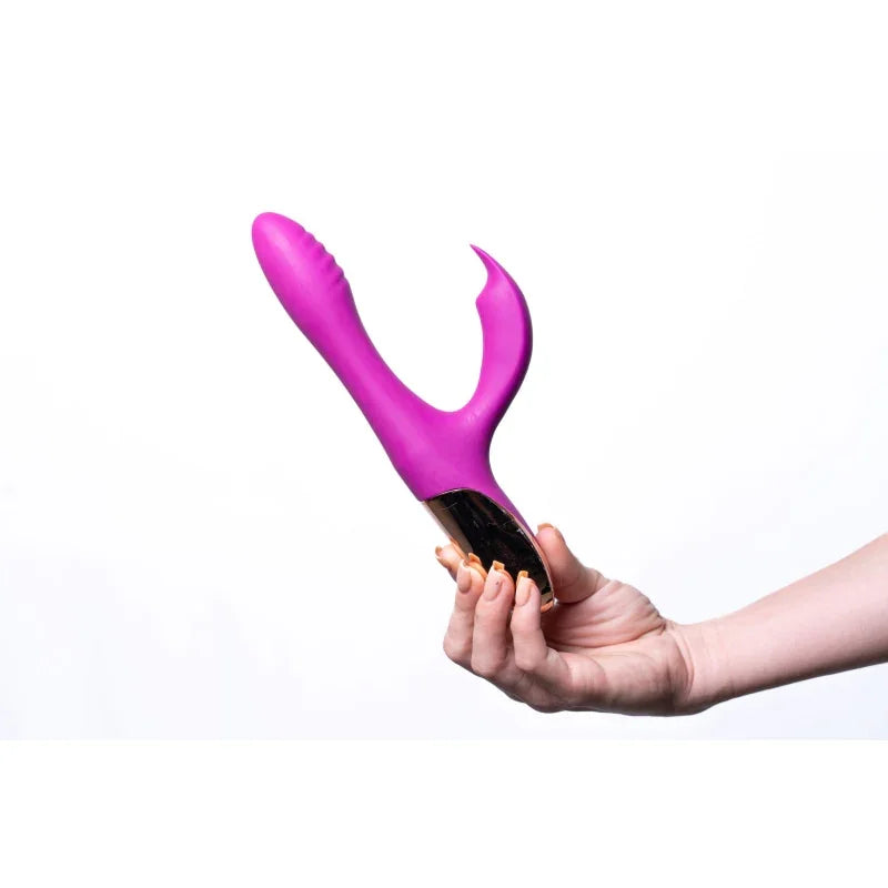 Skyler Silicone Bendable Rabbit - Purple - MyPleasure