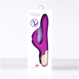 Skyler Silicone Bendable Rabbit - Purple - MyPleasure