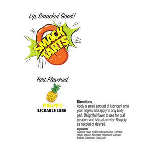 Smack Tarts 2oz Lickable Flavored Lubricant - Pineapple - MyPleasure