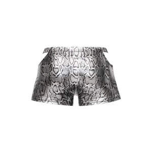 s'naked Pouch Short - Medium - Silver/black - MyPleasure