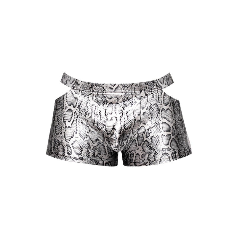 s'naked Pouch Short - X-Large - Silver/black