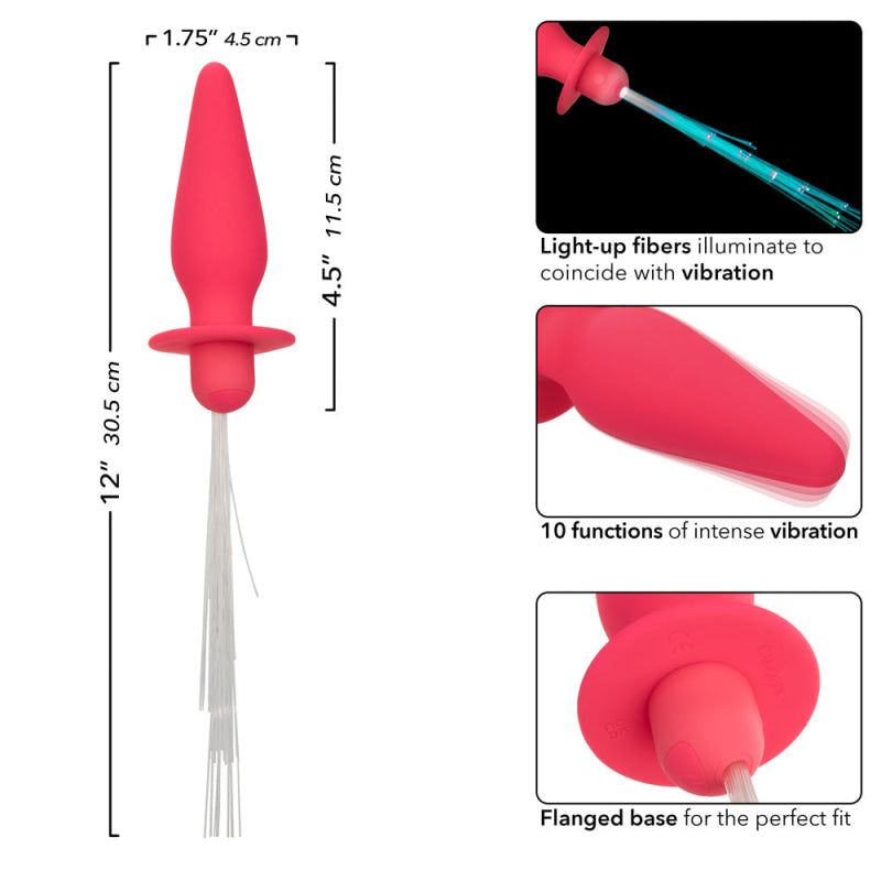 Southern Lights - Vibrating Light Up Anal Probe -  Pink