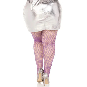 Spandex Industrial Net Tight - 1x/2x - Purple - MyPleasure