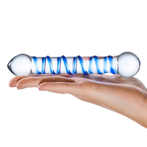 Spiral 6" Glass Dildo - MyPleasure