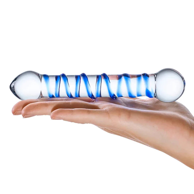 Spiral 6" Glass Dildo - MyPleasure