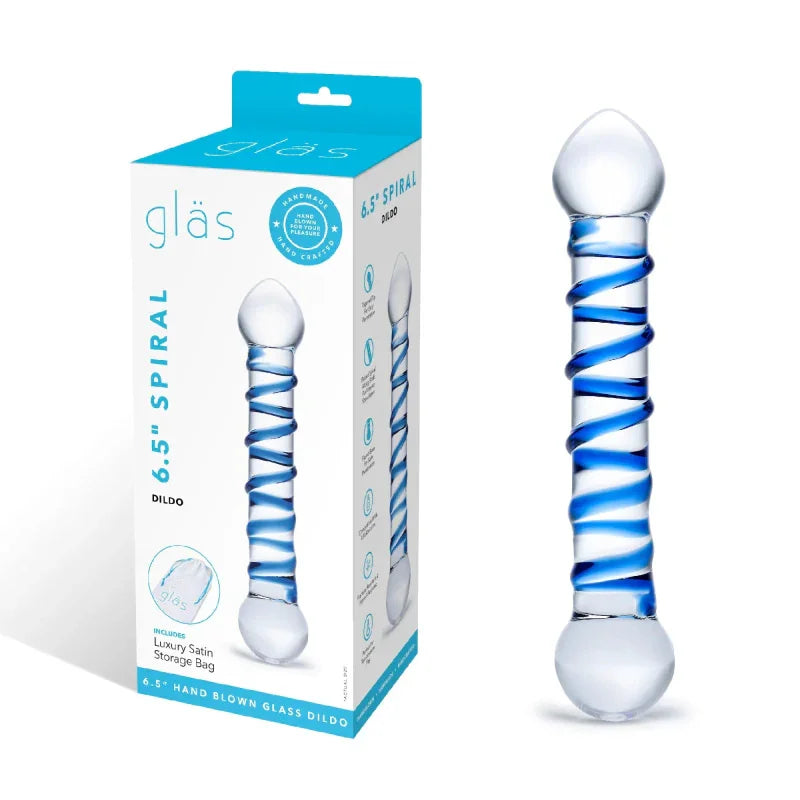 Spiral 6" Glass Dildo - MyPleasure