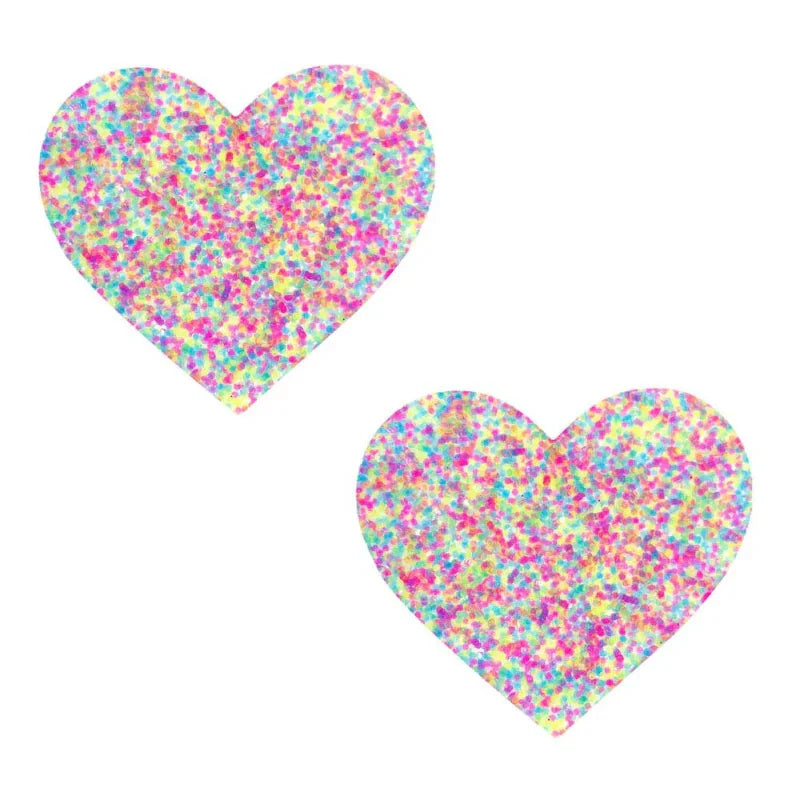 Sprankles Neon Blacklight Glitter I Heart U Nipztix Pasties - MyPleasure