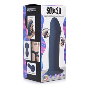 Squeezable Thick Phallic Dildo - Blue - MyPleasure