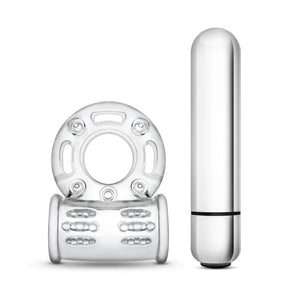 Stay Hard 10 Function Vibrating Bull Ring - Clear - MyPleasure