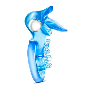 Stay Hard 10 Function Vibrating Tongue Ring - Blue - MyPleasure