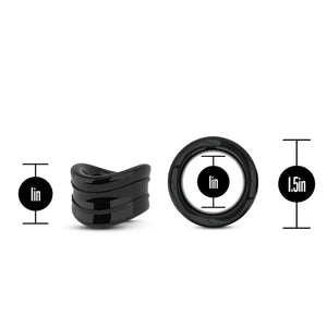 Stay Hard - Beef Ball Stretcher Snug - 1 Inch Diameter - Black - MyPleasure