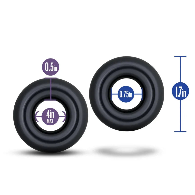 Stay Hard Donut Rings - Over Sized - MyPleasure