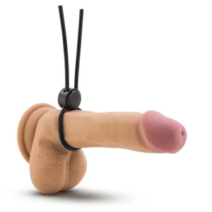 Stay Hard - Silicone Loop Cock Ring - Black - MyPleasure
