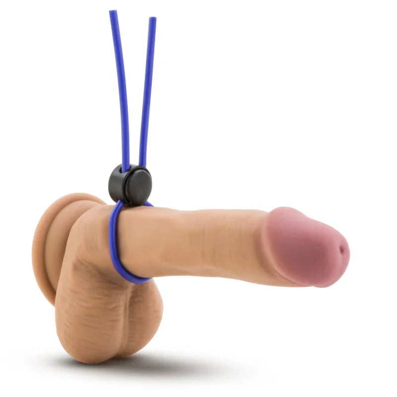 Stay Hard - Silicone Loop Cock Ring - Blue - MyPleasure