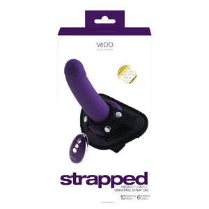Strapped Rechargeable Strap on - Purple - MyPleasure