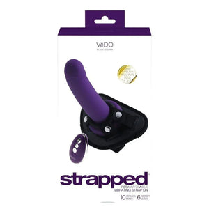 Strapped Rechargeable Strap on - Purple - MyPleasure