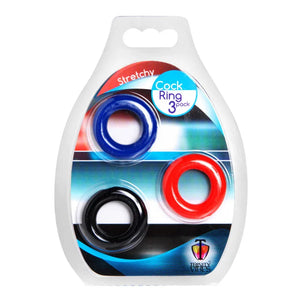 Stretchy Cock Ring 3 Pack - MyPleasure