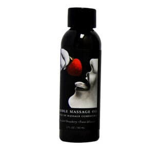 Succulent Strawberry Edible Massage Oil 2 Oz - MyPleasure