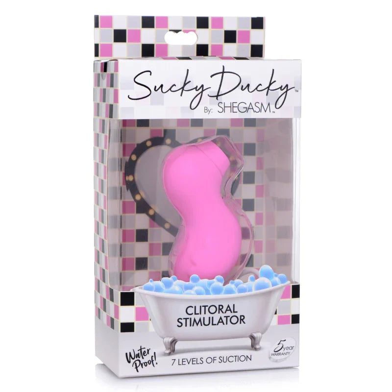 Sucky Ducky Silicone Clitoral Stimulator - Pink - MyPleasure