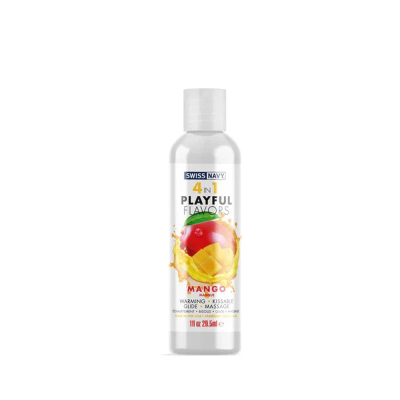 Swiss Navy 4-in-1 Playful Flavors - Mango 1 Oz - MyPleasure