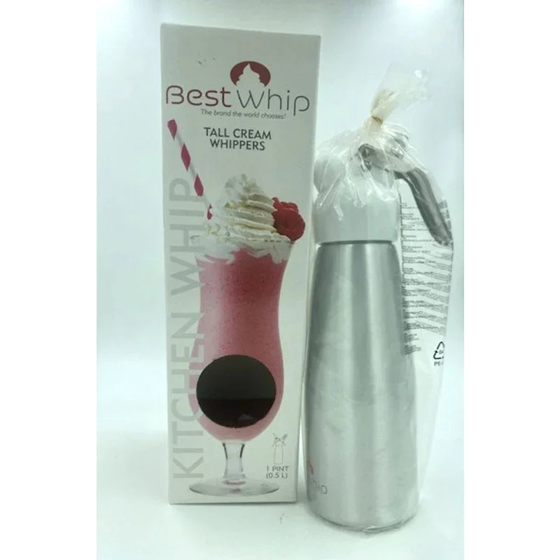 Tall Cream Whipper 1 Pint - Silver - MyPleasure