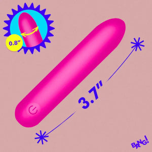 Tapered Flexible Silicone Bullet - Pink - MyPleasure