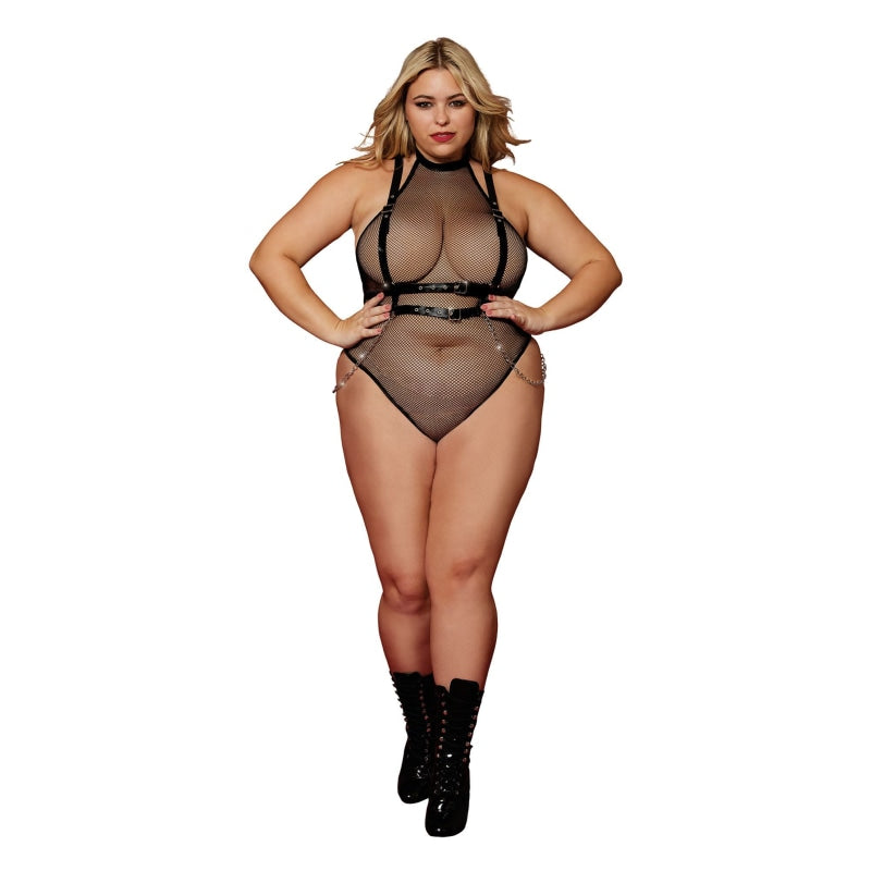 Teddy and Harness - Queen Size - Black
