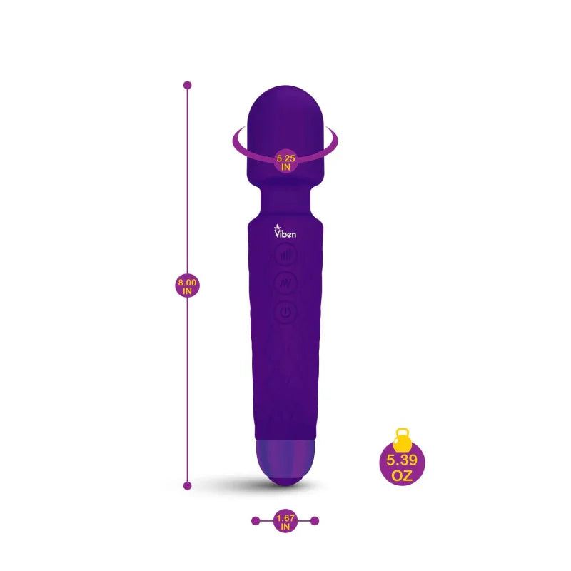 Tempest - Intense Wand Massager - Violet - MyPleasure