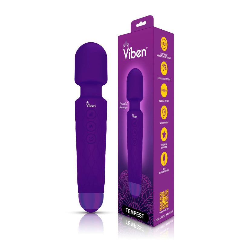 Tempest - Intense Wand Massager - Violet