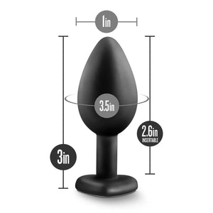 Temptasia - Bling Plug - Small - Black - MyPleasure