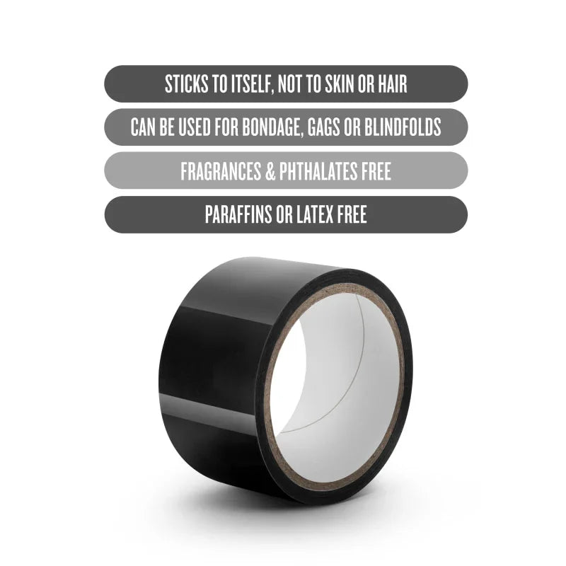 Temptasia - Bondage Tape - 60 Feet - Black - MyPleasure
