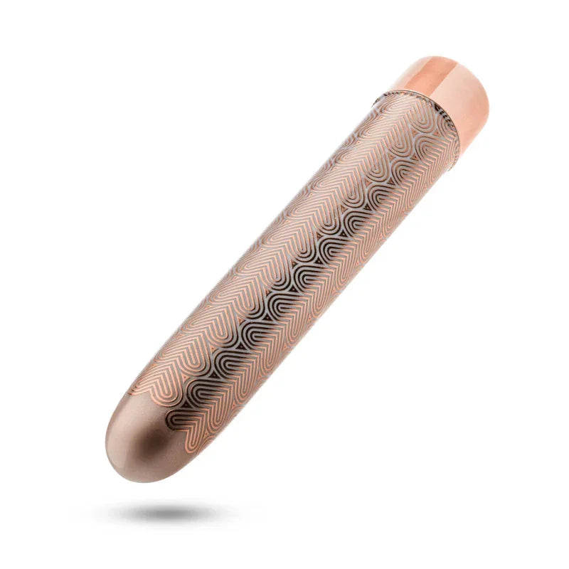 The Collection - Lattice - 7 Inch Rechargeable Vibe - Rose Gold - MyPleasure