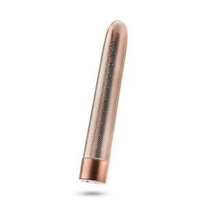 The Collection - Lattice - 7 Inch Rechargeable Vibe - Rose Gold - MyPleasure
