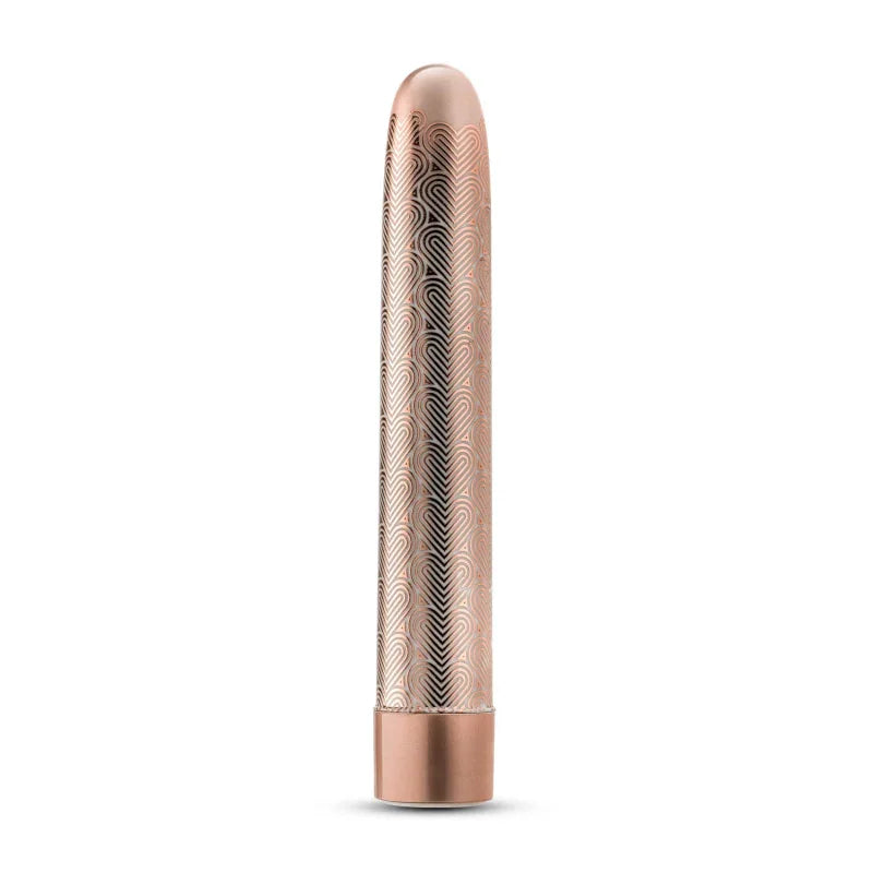 The Collection - Lattice - 7 Inch Rechargeable Vibe - Rose Gold - MyPleasure