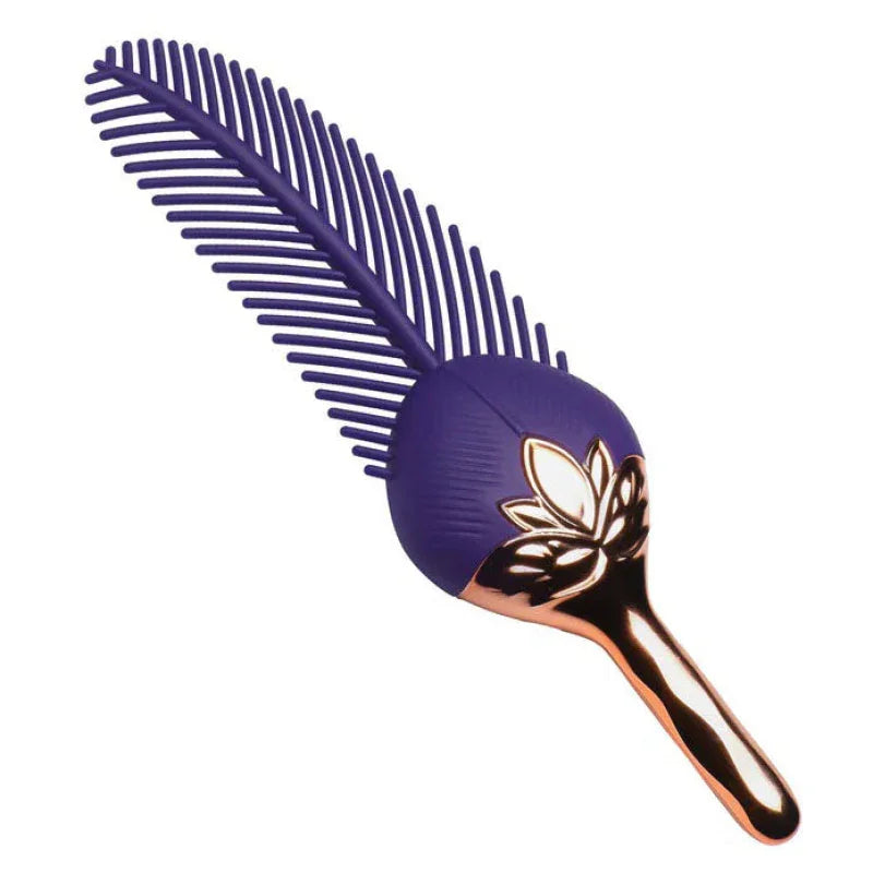 The Tickler Vibrating Silicone Feather Tickler - MyPleasure