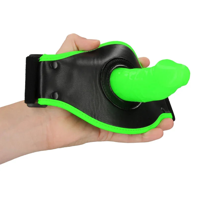 Thigh Strap-on With Silicone Dildo 5.7 Inch - Glow in the Dark - MyPleasure