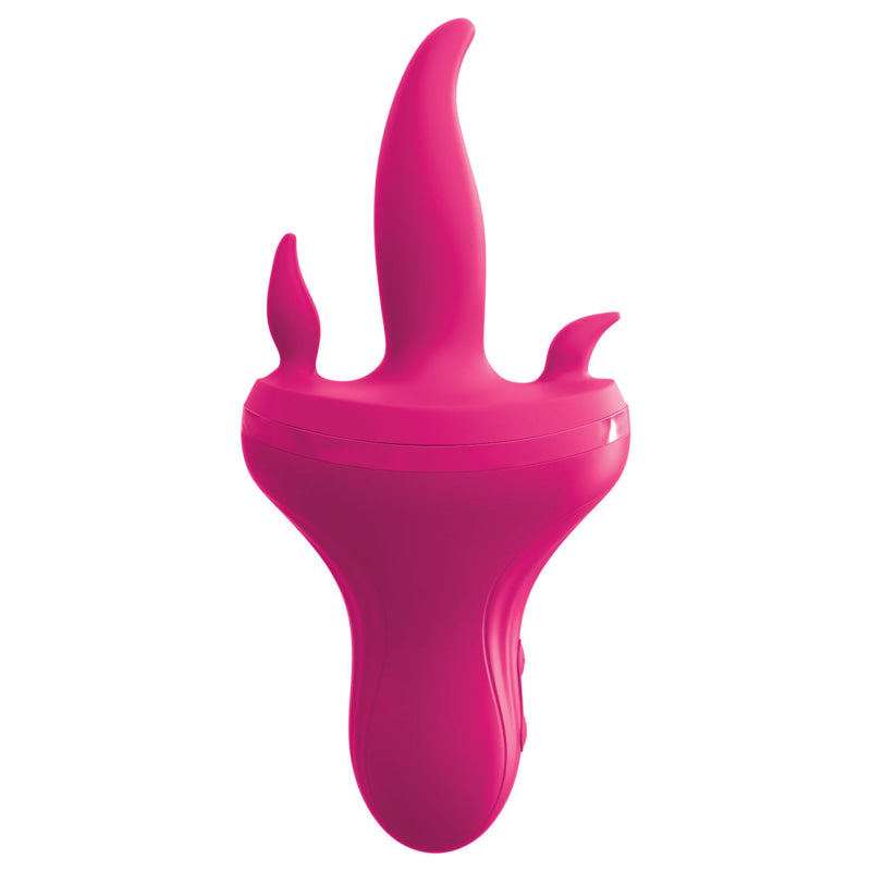 Threesome Holey Trinity Triple Tongue Vibrator - Pink