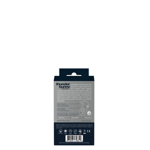 Thunder Bunny Rechargeable Dual Ring - Black Pearl - MyPleasure