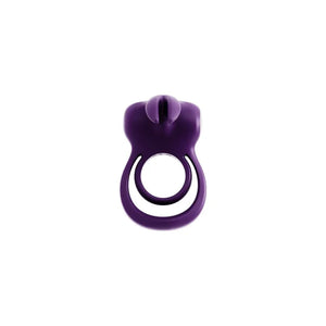 Thunder Bunny Rechargeable Dual Ring - Perfectly Purple - MyPleasure
